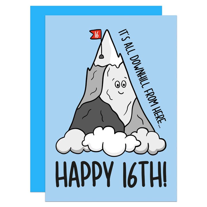 Alle Downhill Milepælsfødselsdagskort A6 for engroshandel hos TeePee Creations