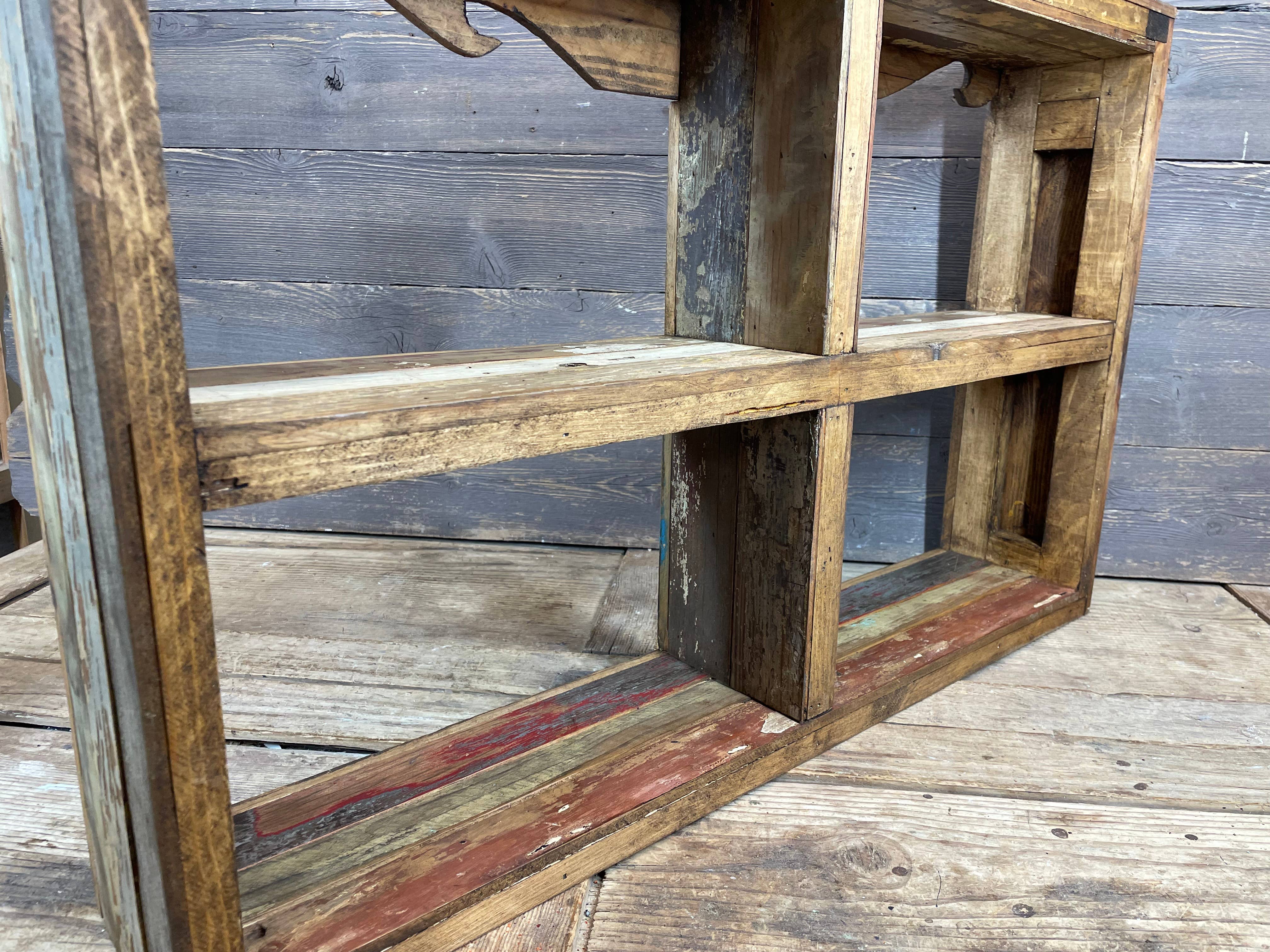 My Amigos Imports - Wholesale Wall Mounted Shelf - Arvada Reclaimed Wood Wall-Shelf-30Wx6Dx20H inches-Arvada4