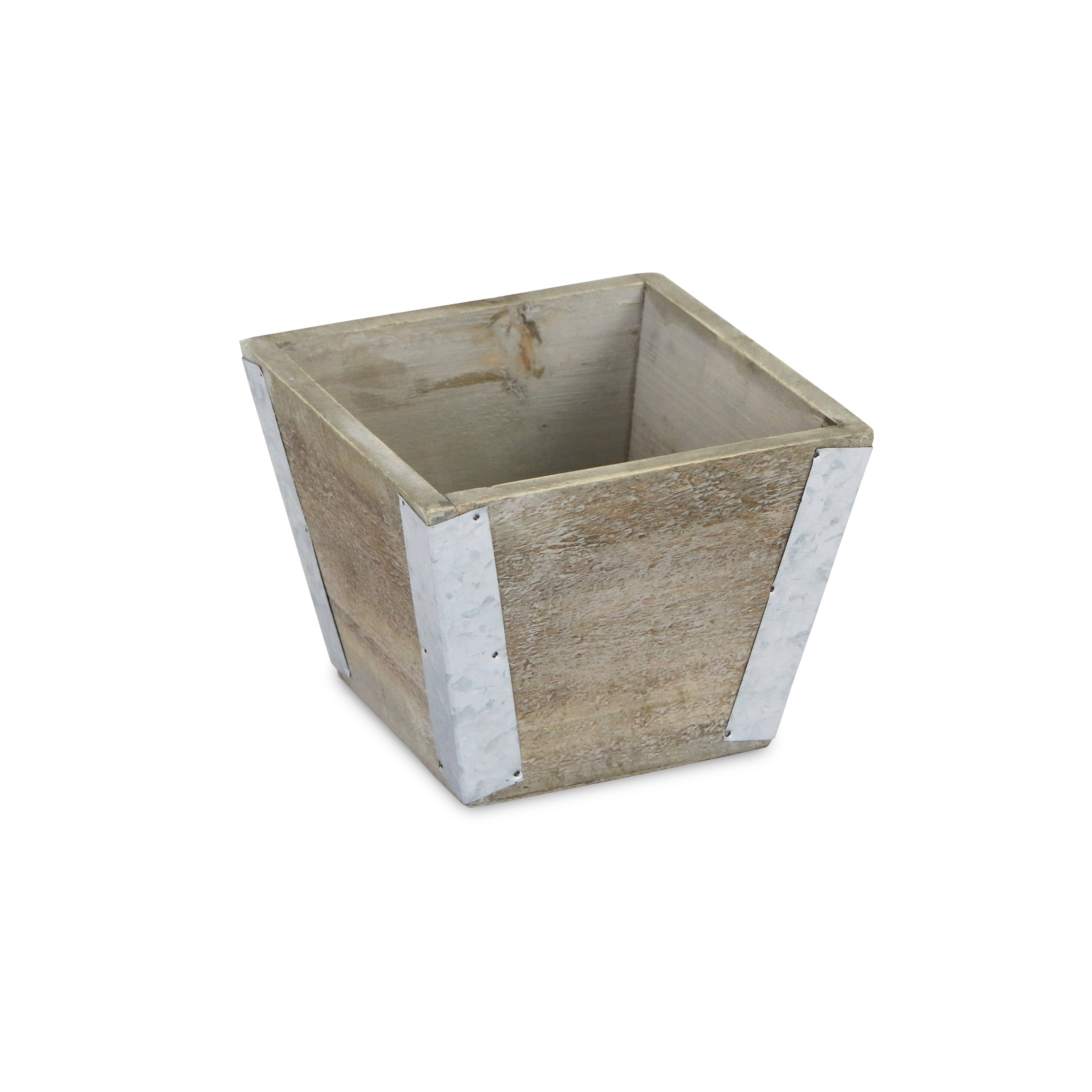 Cheungs Home Decor - Wholesale Planter Box - Samil Tapered Square Wood Planter0