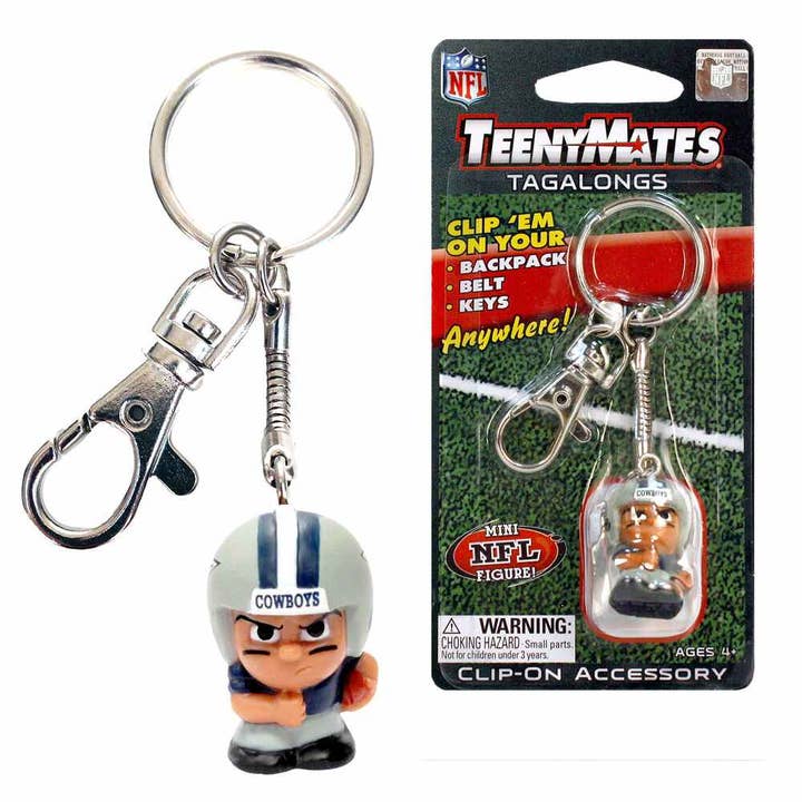 Dallas Cowboys TeenyMate Tagalongs Keychain for wholesale by Party Animal, Inc.