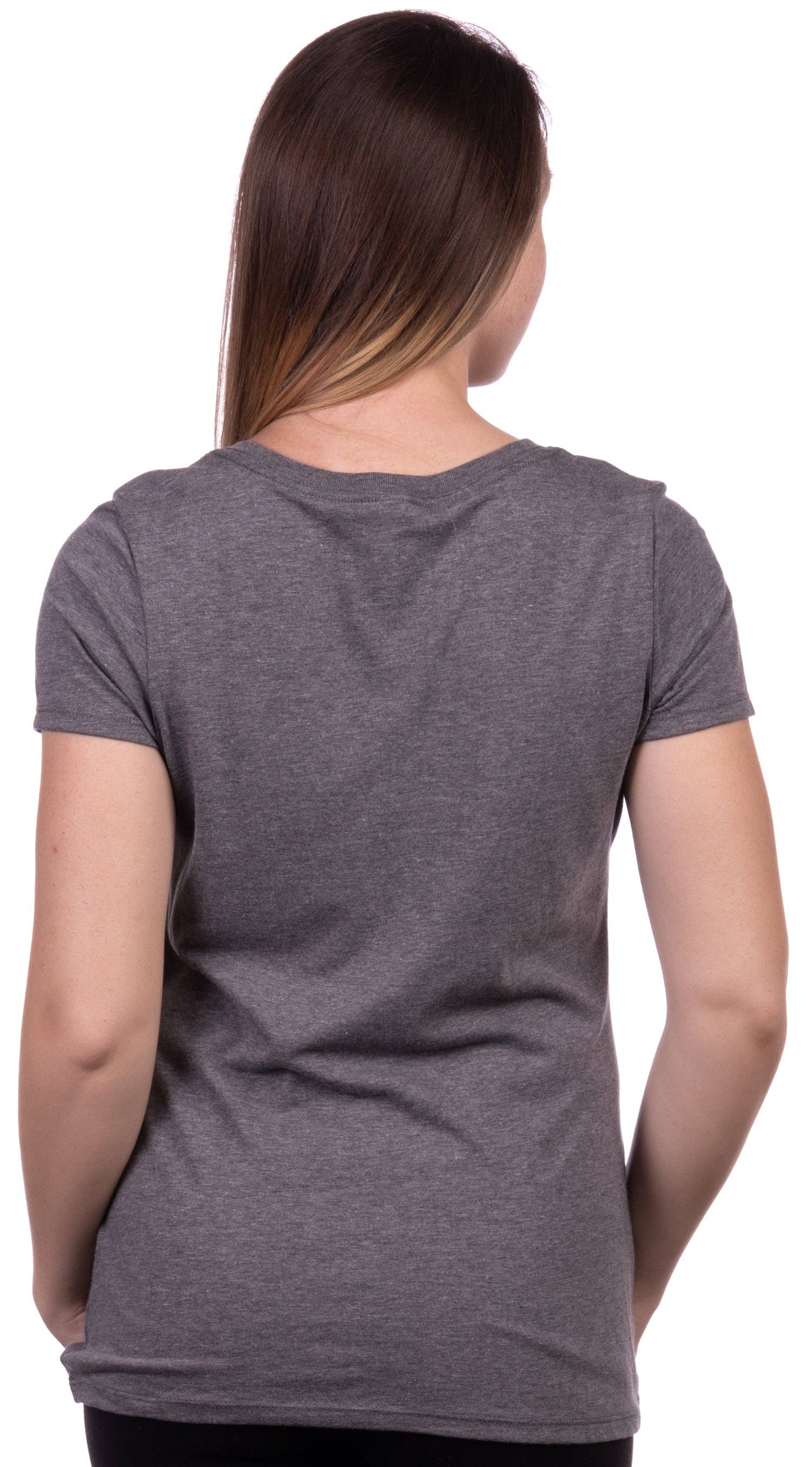 Gelo Grigio Maglietta scollata a V da donna con citazione letteraria divertente in vendita all'ingrosso su Faire2