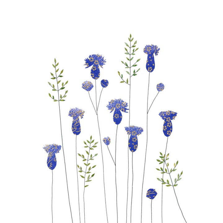 Thistles & Grass Card by Eloise Hall for wholesale by Inky Blue Ltd t/a Holy Mackerel