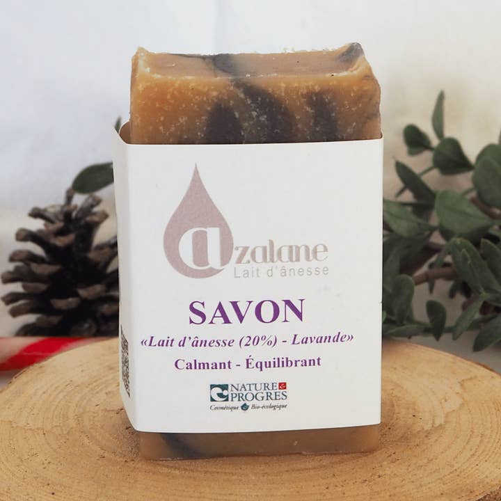 Zeep met ezelinnenmelk en lavendel 100g voor wholesale door Azalane