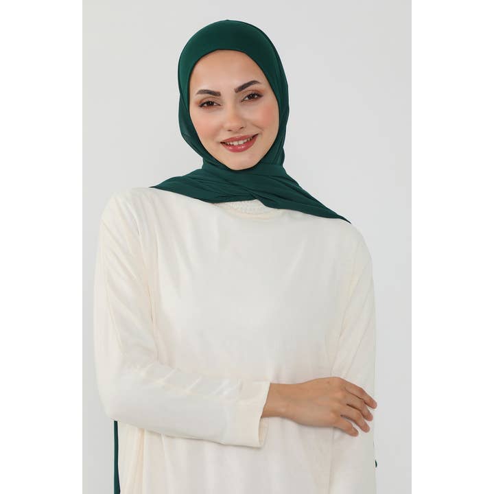 Aisha's Design - Wholesale Hijab – Women’s - Ready to Wear One-Piece Chiffon Shawl Hijab with Built-In Cotton Undercap, Easy Modest Scarf for Women,PS-539