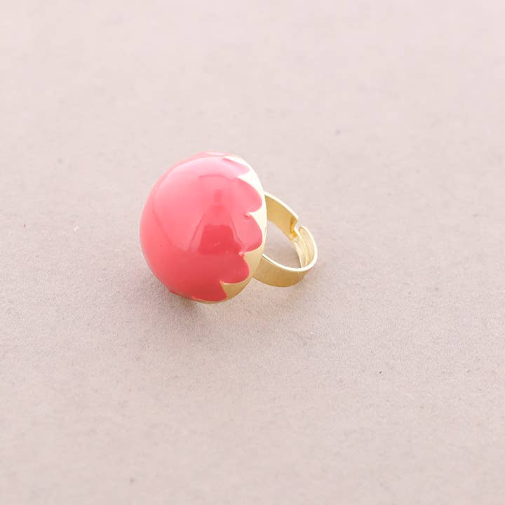 La Cuerda De Sol - Wholesale Snap Jewelry - GOLD PLATED METAL ENAMEL BATH RING