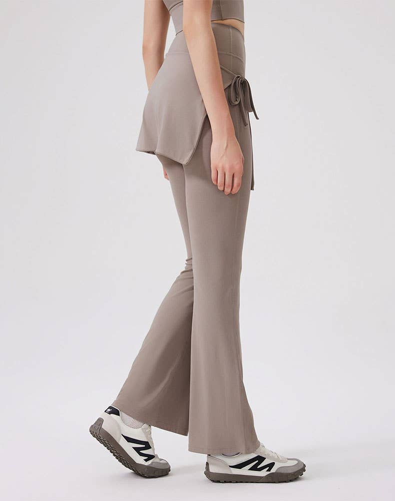 Crave by FW – wholesale Athletic/lounge leggings – Women's – High Waisted Yoga Flare Leggings Wide Leg Pant with Skirt12