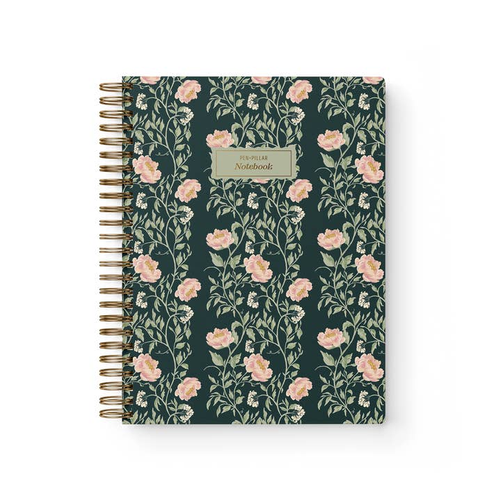 Blommig Inbunden Anteckningsbok - Guldfolie | Snår för wholesale av Pen + Pillar