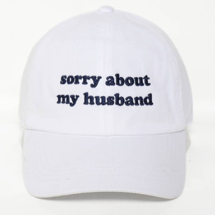 David And Young - Wholesale Baseball Cap - Women's - Valentine's SORRY ABOUT MY HUSBAND Embroidery Baseball Cap3