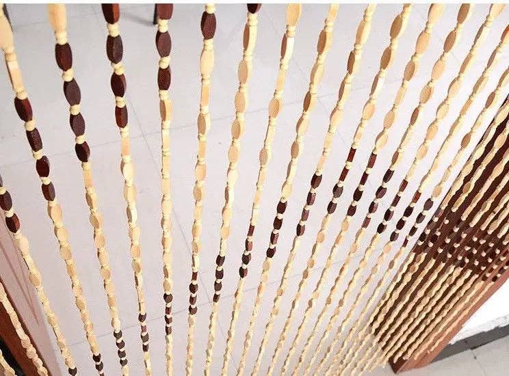 everythingbamboo - Wholesale Curtain - Bamboo Wooden Door Curtain Blinds Beads Curtain Fly Bug Screen Nice Decoration Room Divider BCB072