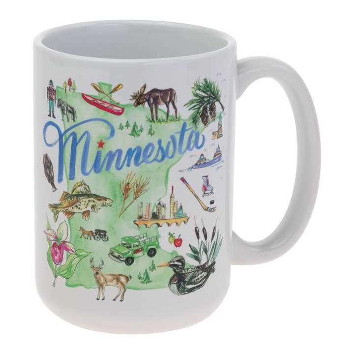Tasse en céramique de 15 oz de la collection MN State Minnesota Rosanne Beck pour la vente par Boston International
