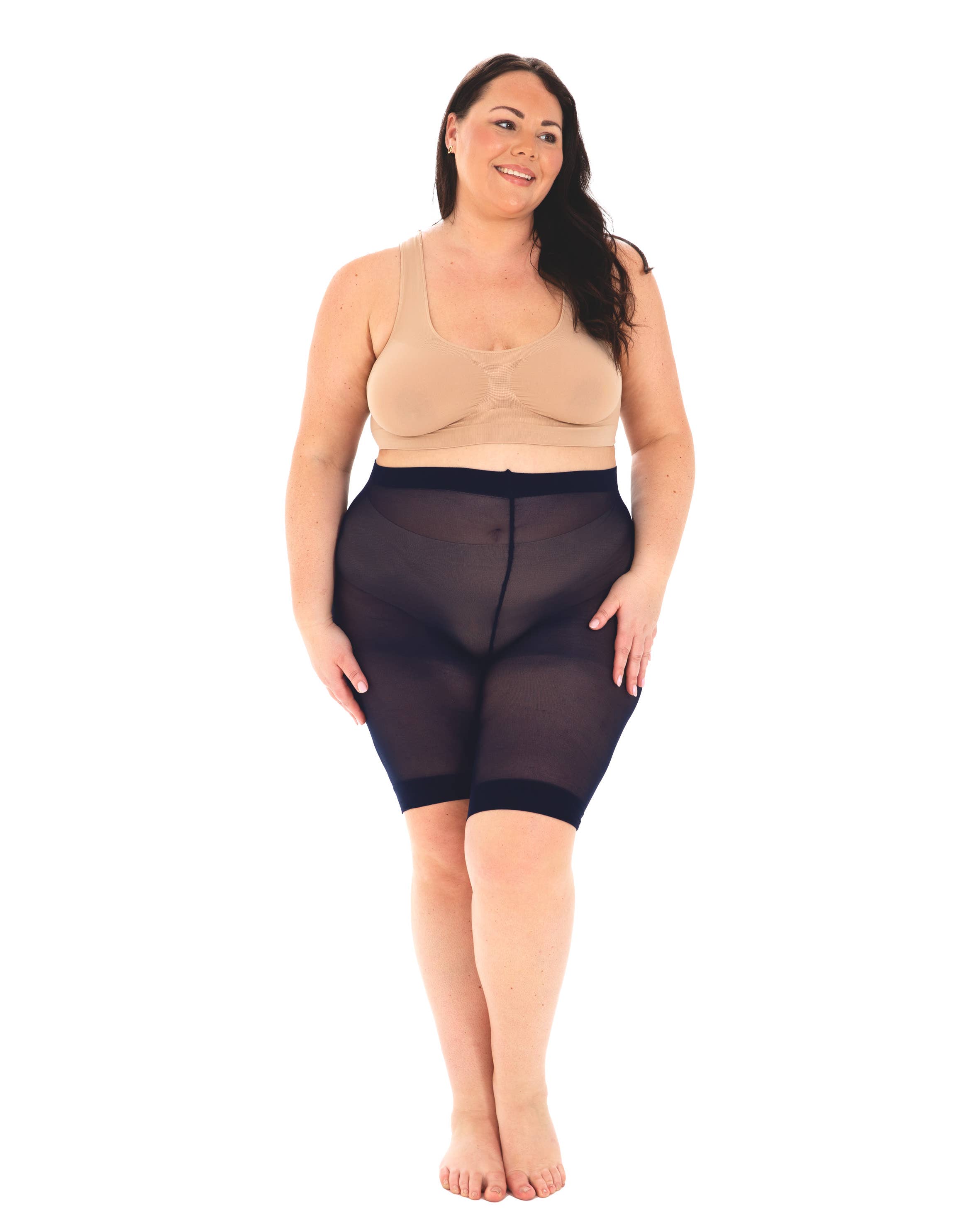 Pamela Mann – Großhandel Shorts – Damen – 90 Denier Curvy Super Stretch Anti-Scheuer-Shorts4