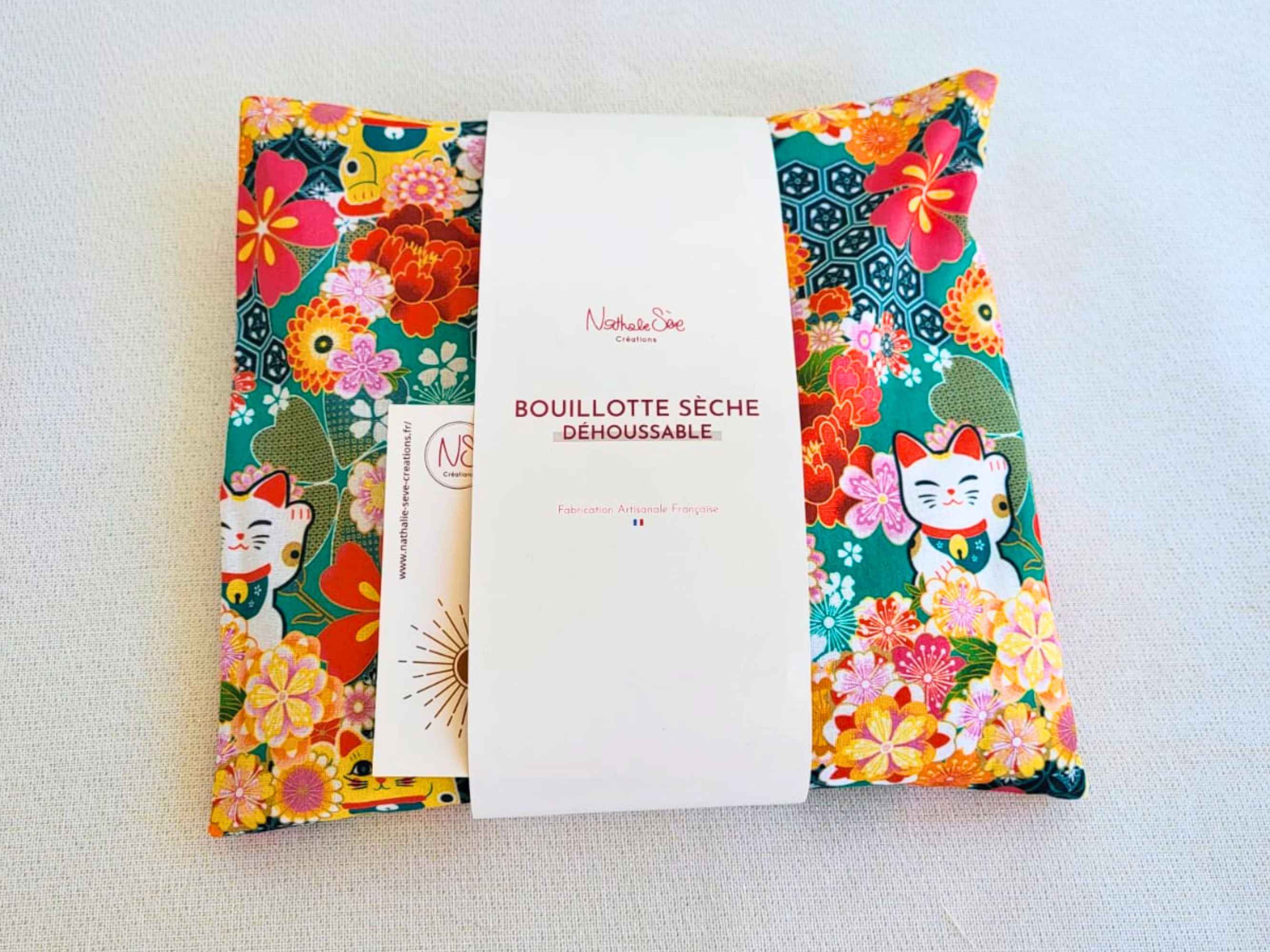 NS par Nathalie SEVE – Compressa quente/fria por atacado – Bolsa seca de trigo, linhaça ou caroço de cereja com capa removível11