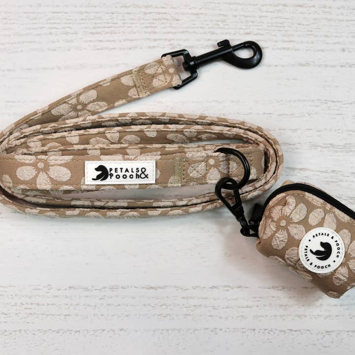 Petals & Pooch - Wholesale Pet Poop Bag Dispenser - Café au Lait Bouquet Poop Bag Holder