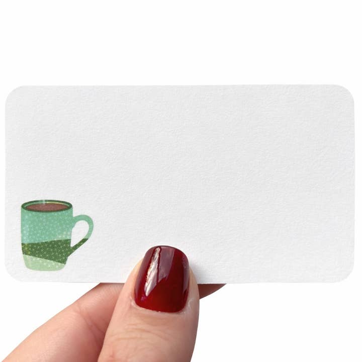 Biscotti Designs - Wholesale Stationery/Notecard Set - Coffee Mugs - Itty Bitty 20 Mini Card Set3