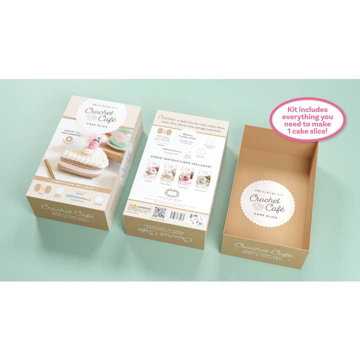 Schiffer Publishing - Wholesale Knitting/Crochet Supplies - Crochet Café Amigurumi Kit Cake Slice3