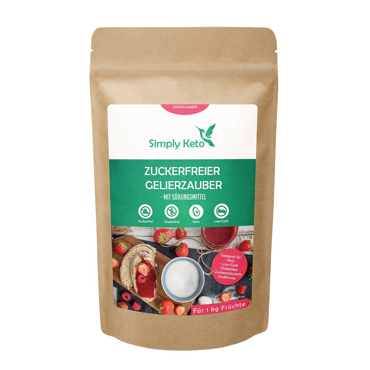 Simply Keto - Wholesale Jam/Jelly - Gelerzauber - For preparing low carb & keto marmalade0