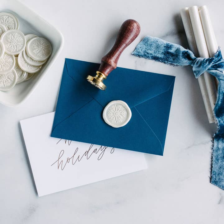 Snowflake Wax Seal Stamp Kit for wholesale by Modern Legacy Paper Company