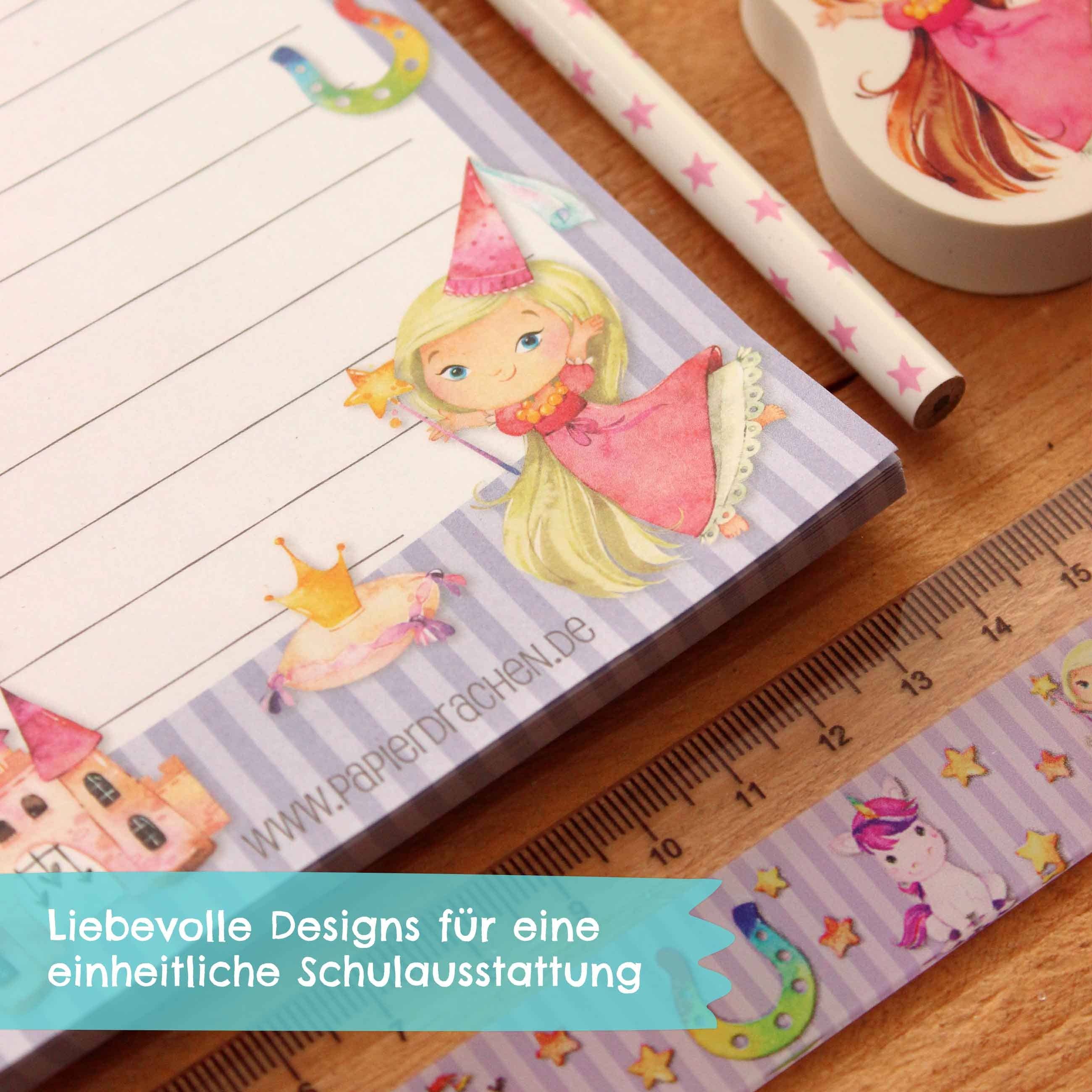 Papierdrachen - Wholesale Stationery/Notecard Set - School unicorn stationery set 21