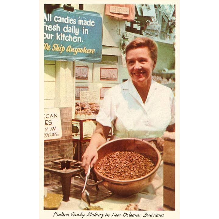 Found Image Press - Wholesale Stationery/Notecard Set - Greeting Card LU-183 Praline Maker, New Orleans