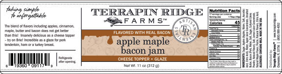 Terrapin Ridge Farms - Vente Confiture/gelée - Confiture de bacon aux pommes et érables1