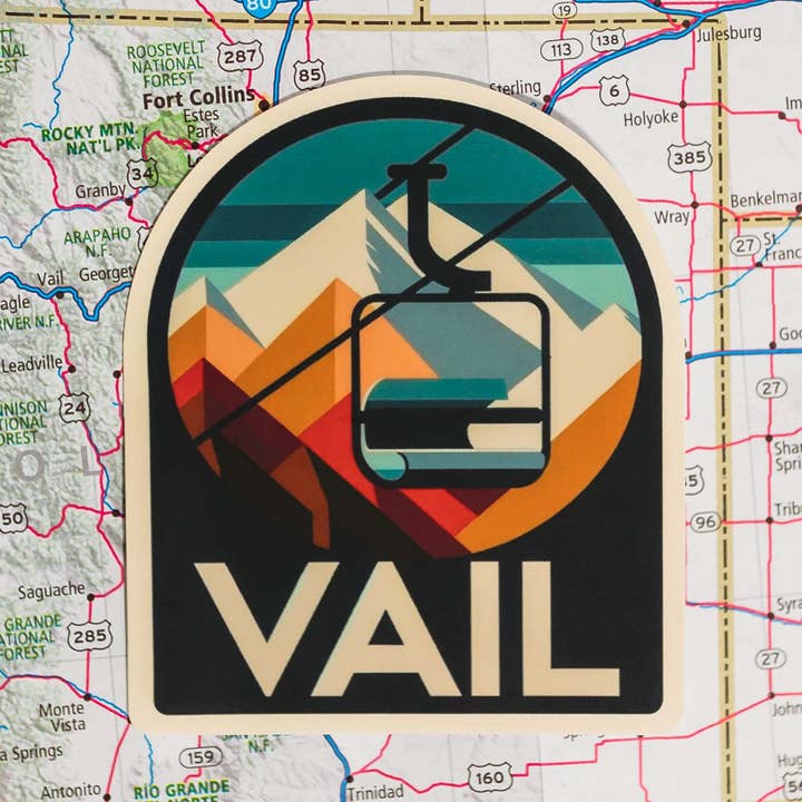 Vail Colorado Aufkleber für den Großhandel von Vagabond Heart