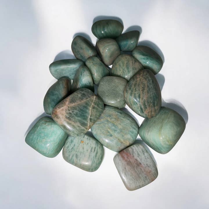 Amazonite Tumbled Stone – Calm and Communication for wholesale by Magic Moon