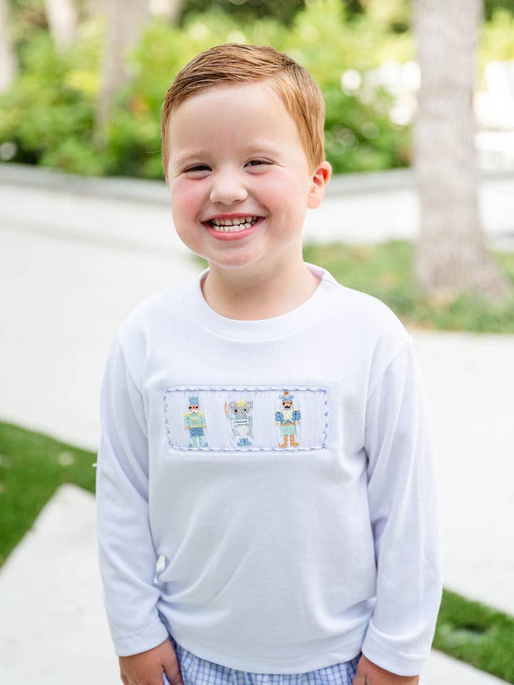 Nutcracker Smocked Beau T-Shirt/Pants Set for wholesale by Ruth and Ralph