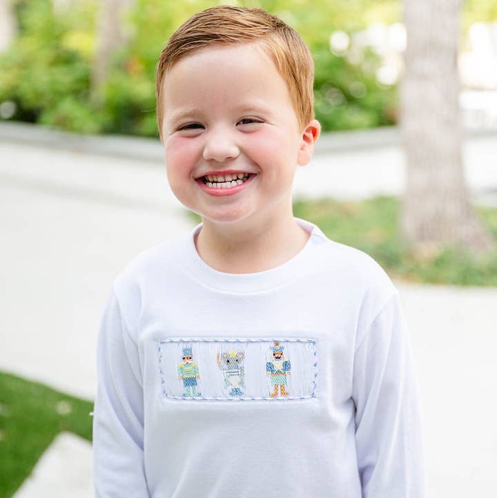 Ruth and Ralph - Wholesale Top & Pant Set - Kids - Nutcracker Smocked Beau T-Shirt/Pants Set