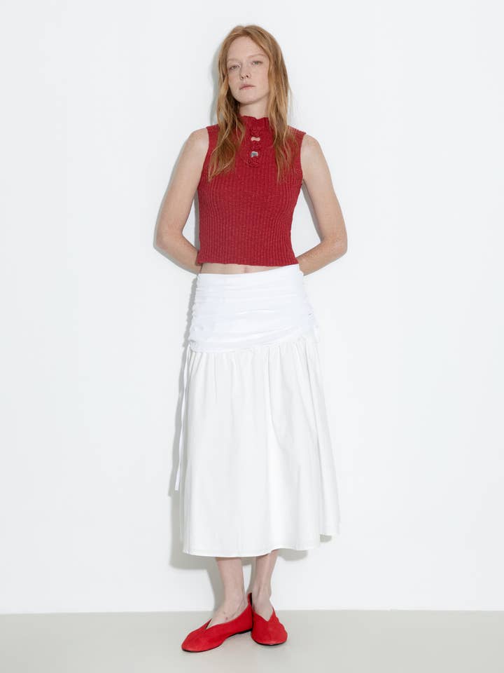 CUBIC - Wholesale Tank Top - Women's - Flower 3D Sleeveless Knit Top1