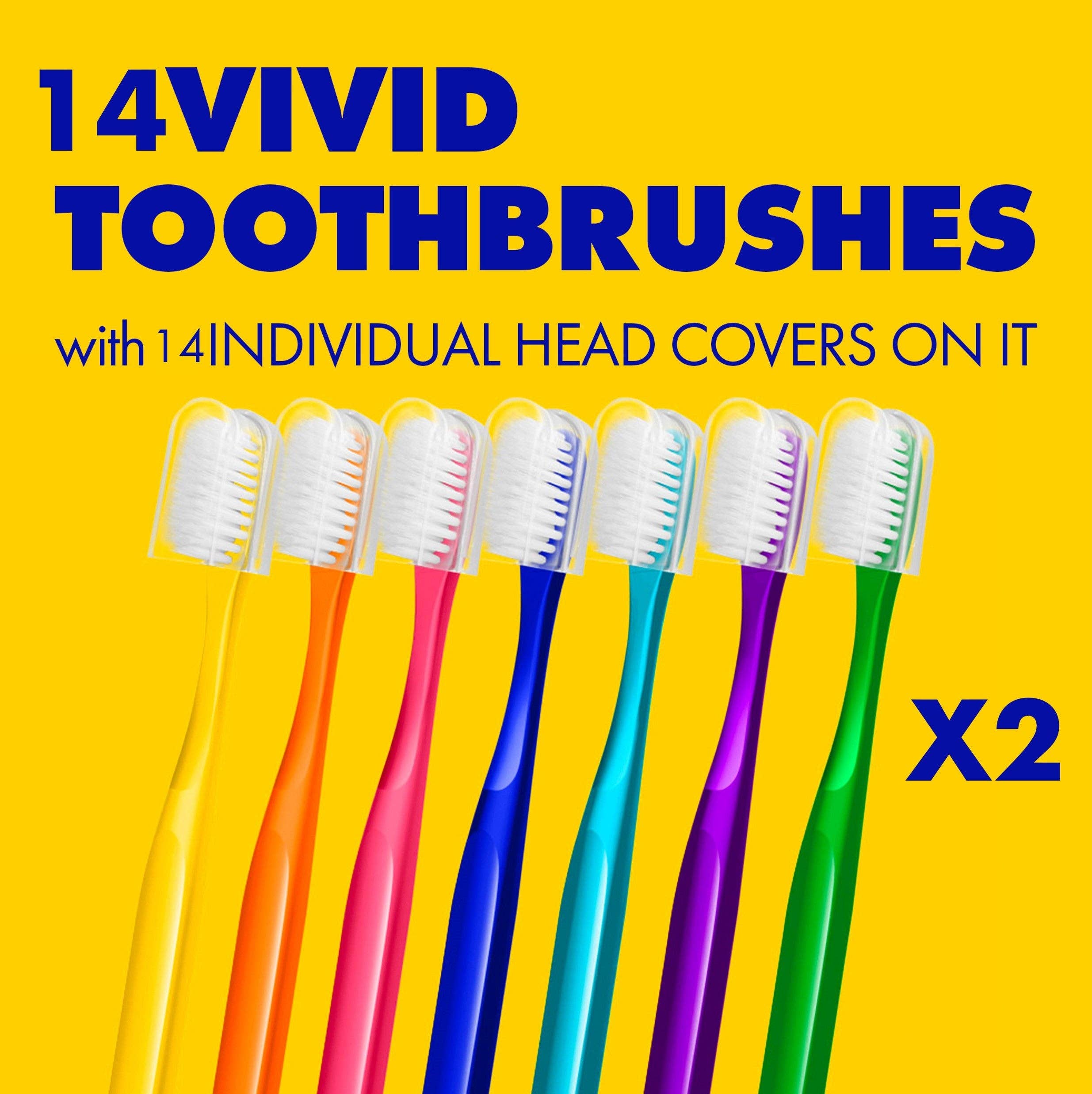 WAY.V - Wholesale Toothbrush - WAY.V Extra Soft Toothbrush Refill for Sensitive Gums and Teeth - Green 14pcs2