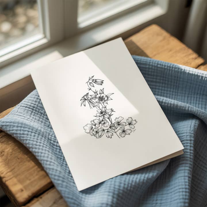 Vanee.ink - Wholesale Stationery/Notecard Set - Columbine Notecard (Colorado)2