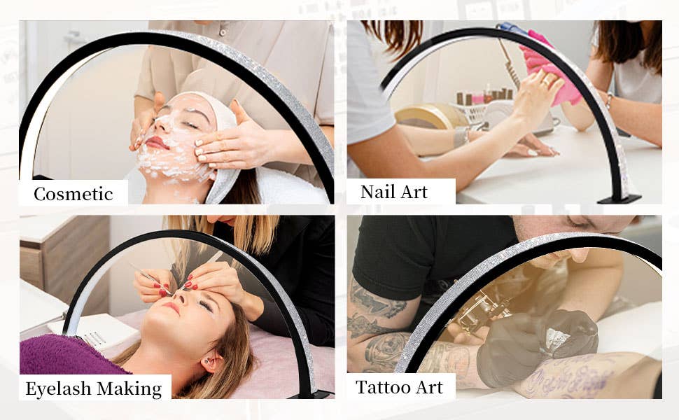 WHITE DIAMOND Half Moon Light Nail Lamp for Lash Eyelash Extension, Tattoo for wholesale on Faire6