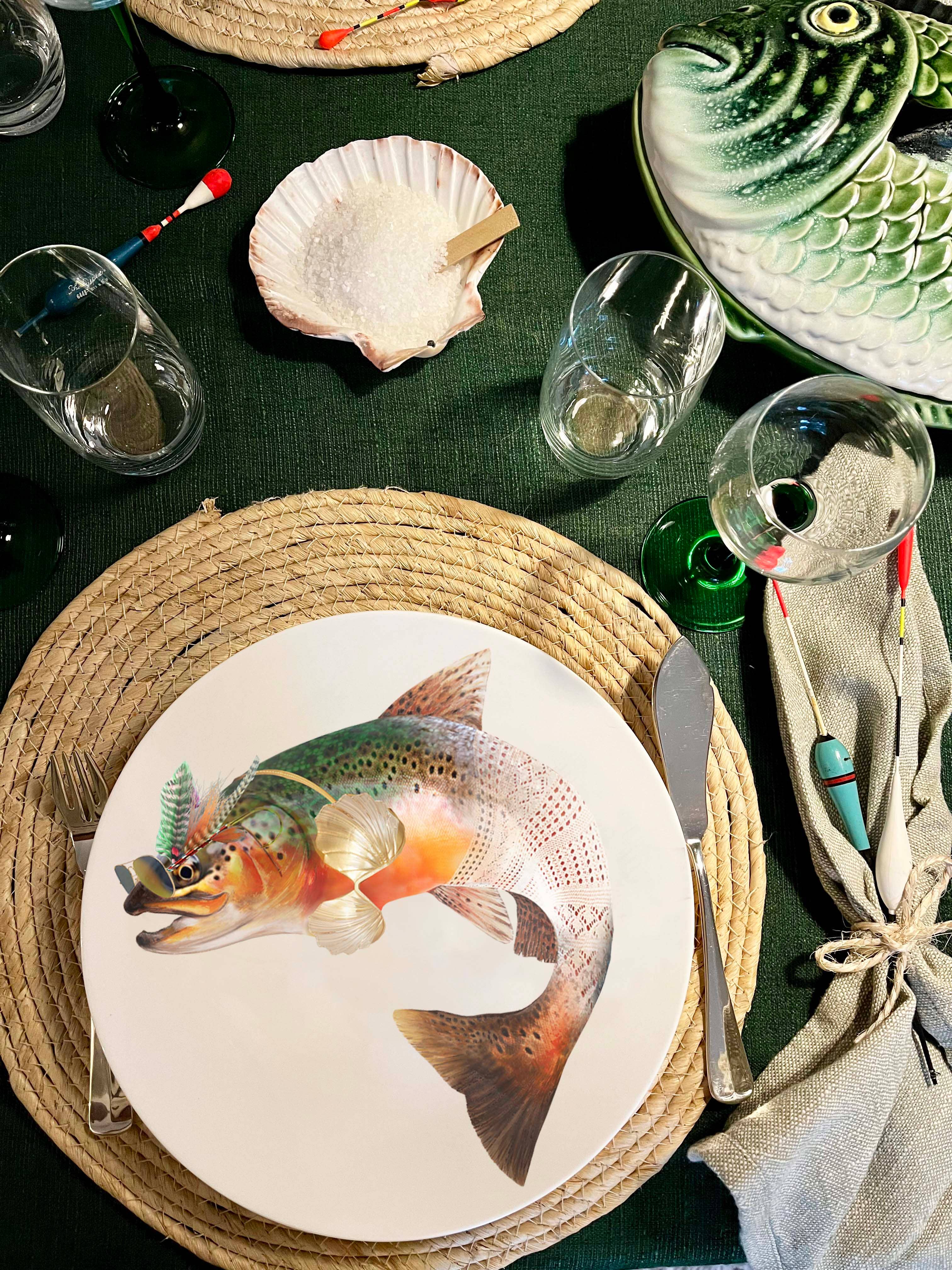 Bordy's - Wholesale Dinnerware Set - Catchy - 2. The Sunset Catch dinner plates2