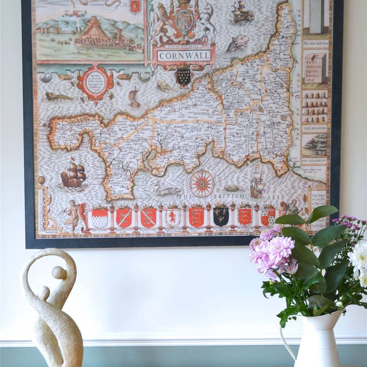 Mapa Histórico de Dorset (1610) para venta al por mayor de Map Marketing Limited
