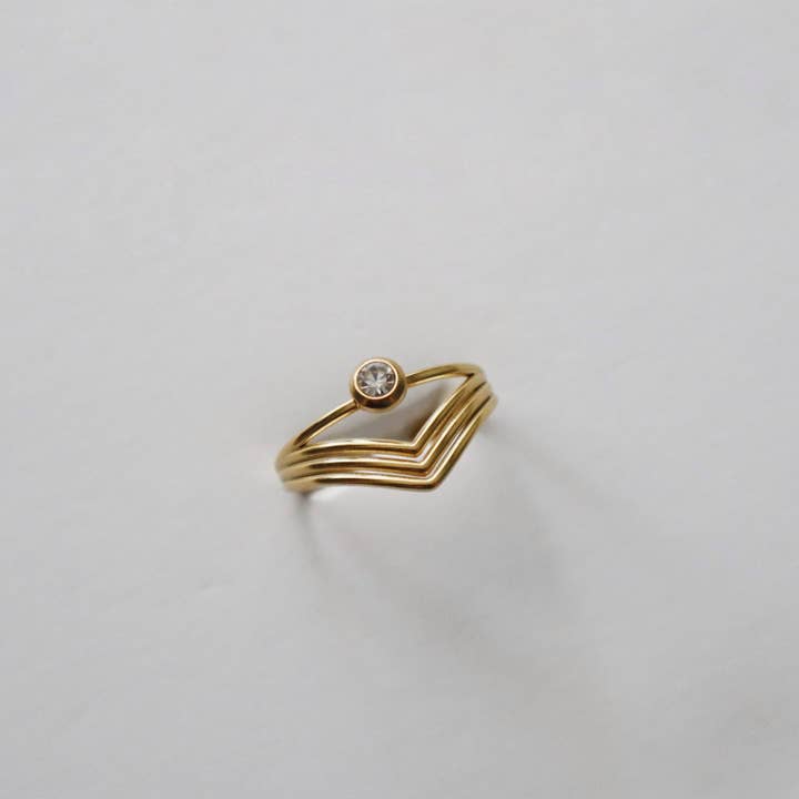 JESSA Jewelry - Wholesale Multi-Stone Ring - Vera Ring | Adjustable Ring