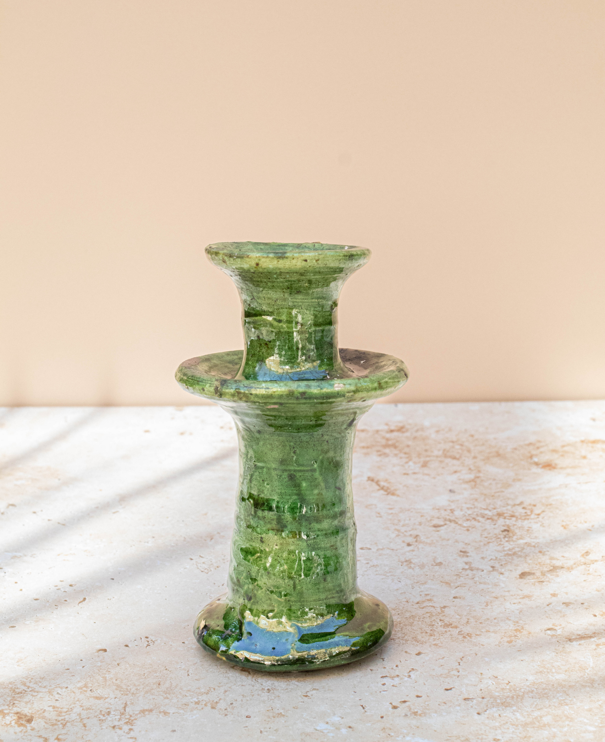 Maison Berber – wholesale Candle holder – Tamegroute Green Candle Holder – 3 Sizes5