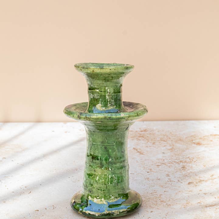 Maison Berber – Großhandel Kerzenhalter – Tamegroute Grüner Kerzenhalter – 4 Größen5