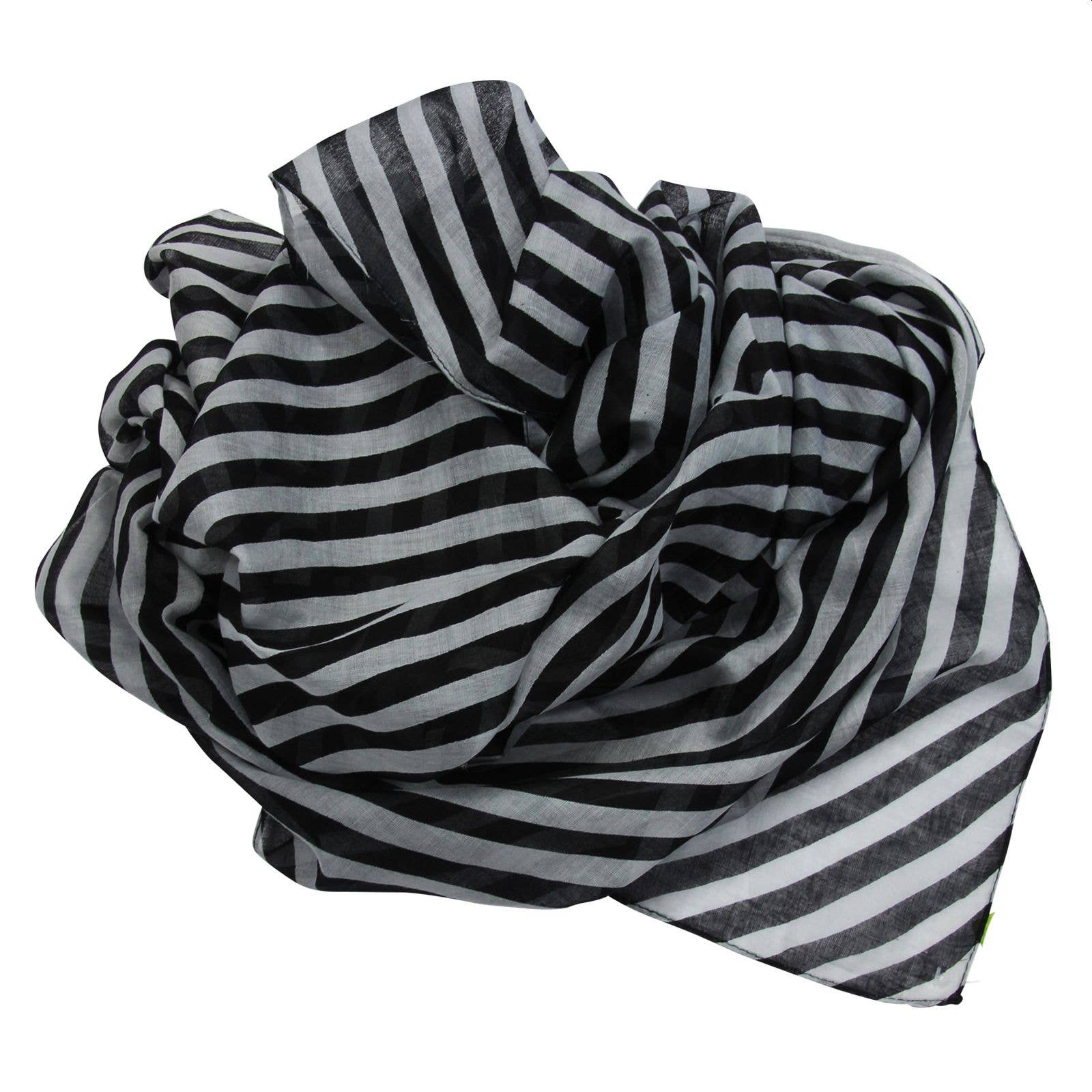 Tribal Trade GmbH – Großhandel Schal – Unisex – Baumwolltuch Ringe grau quadratisches Tuch12