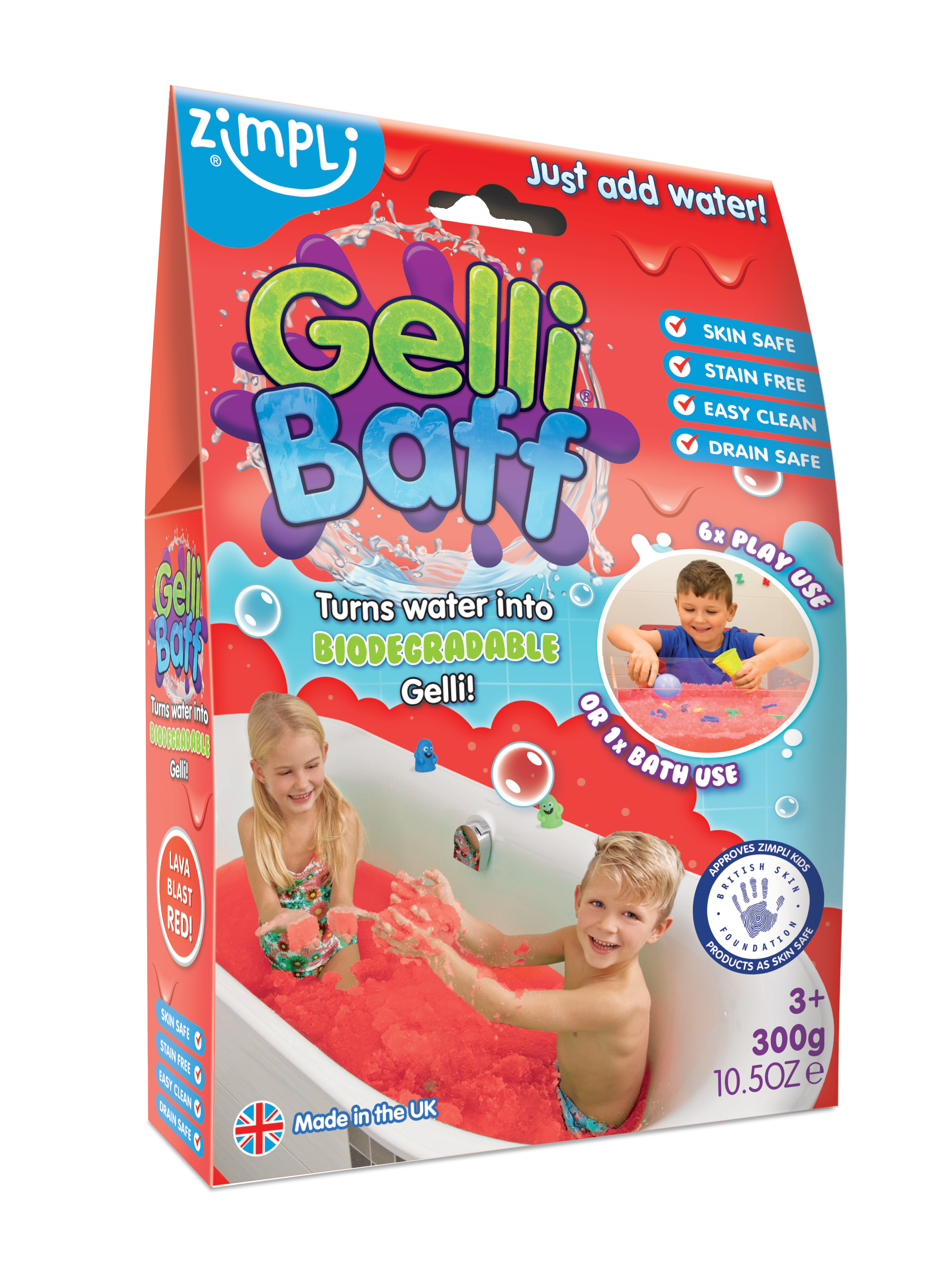 Zimpli Kids - Wholesale Bath Toy - Baby - Zimpli Gelli Baff Mixed Red & Blue - Sensory Bath Toy2