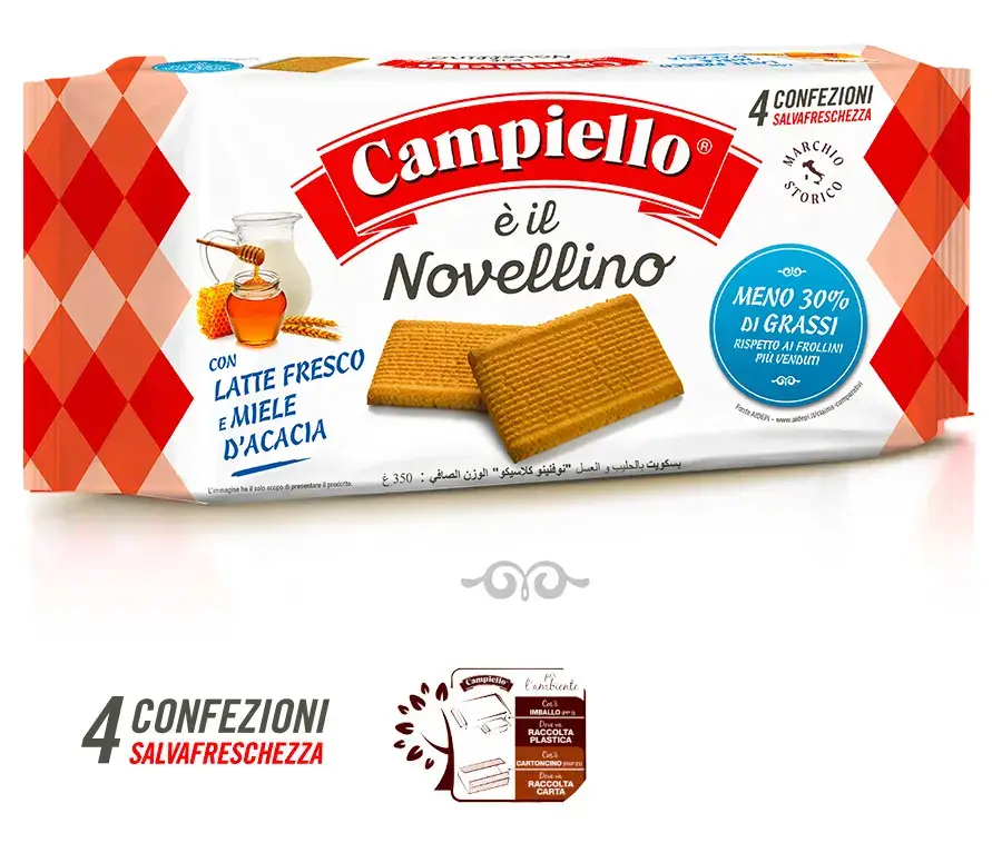 Calabria da Gustare - Wholesale Cookie - Novellino biscuit with fresh milk from Piedmont and honey0