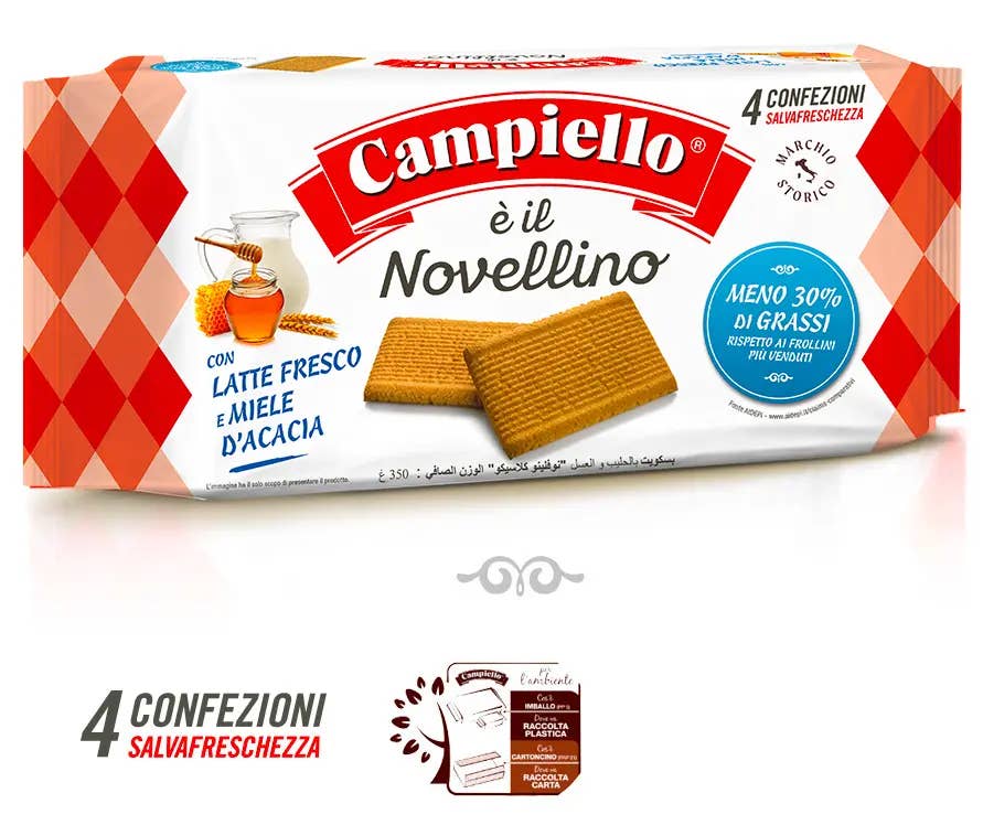 Calabria da Gustare - Wholesale Cookie - Novellino biscuit with fresh milk from Piedmont and honey