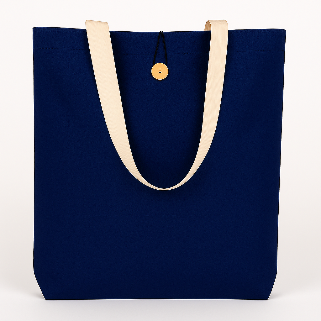 Jam Wear Promos - Wholesale Tote Bag - Unisex - Button Closure Cotton Canvas Tote Bag with Natural Handles 1