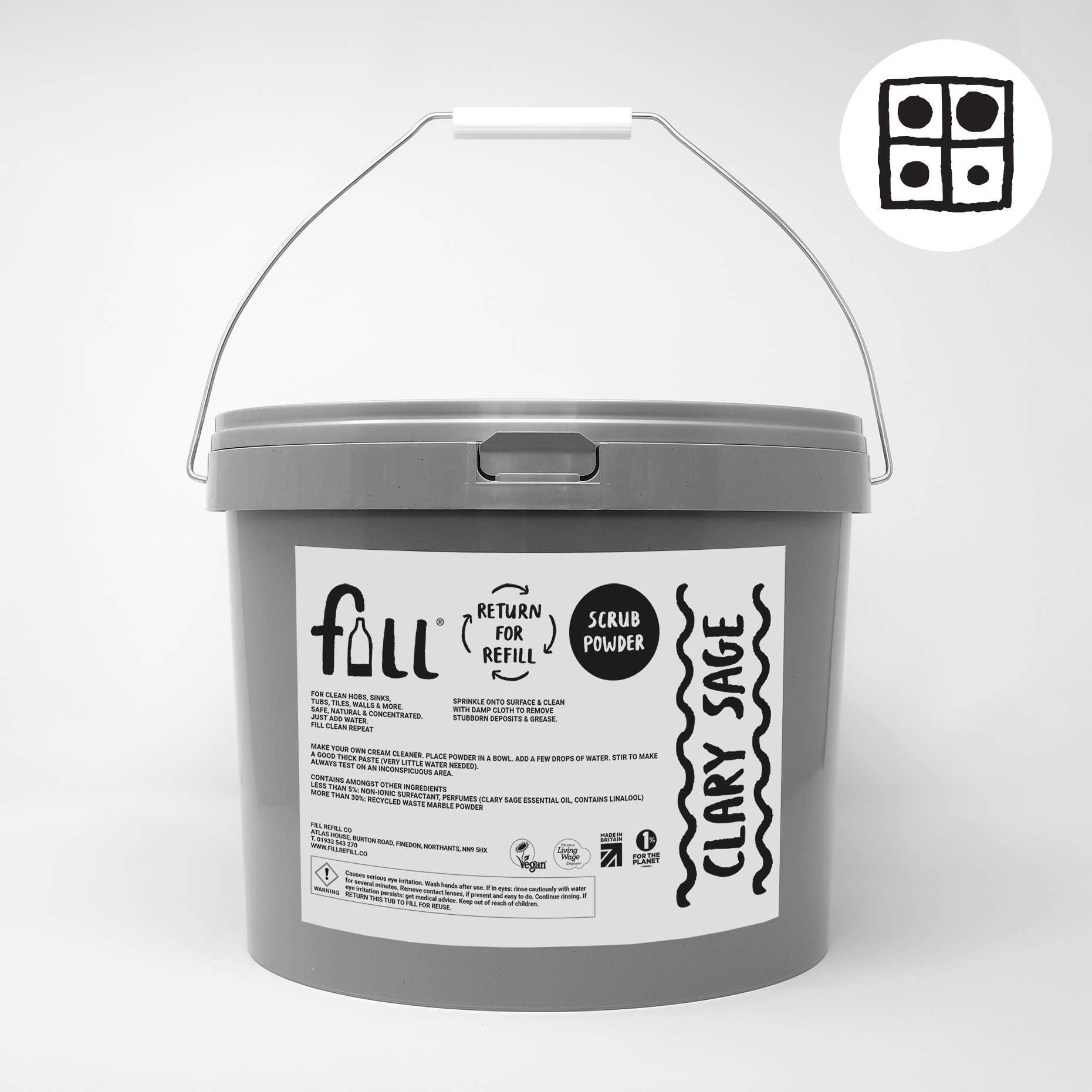 FILL REFILL CO – wholesale Shower cleaner – Scrub Powder 10kg Refillable & Returnable0