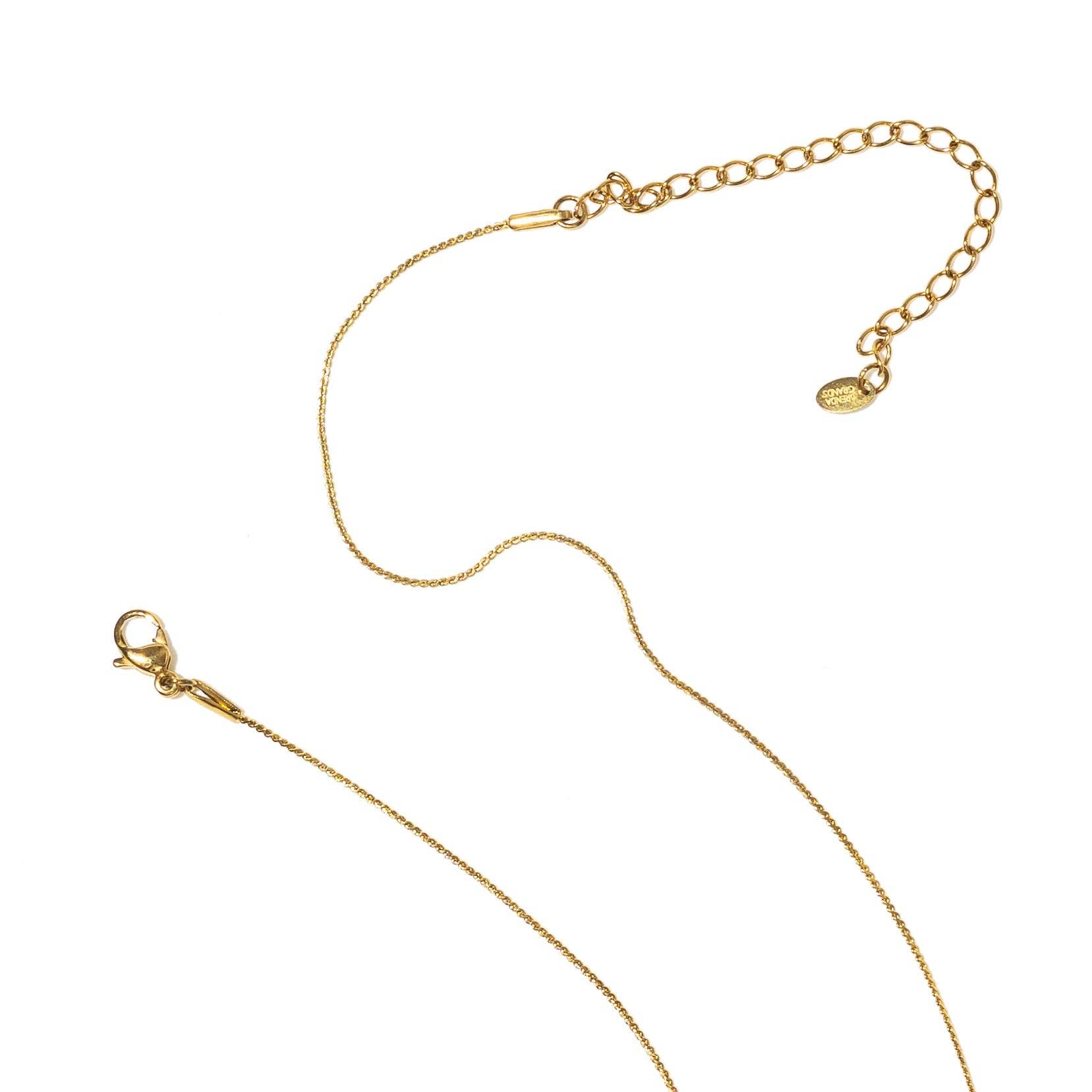 Brenda Grands Jewelry - Wholesale Pendant/Charm Necklace - 18K Gold Dainty Opal Necklace4