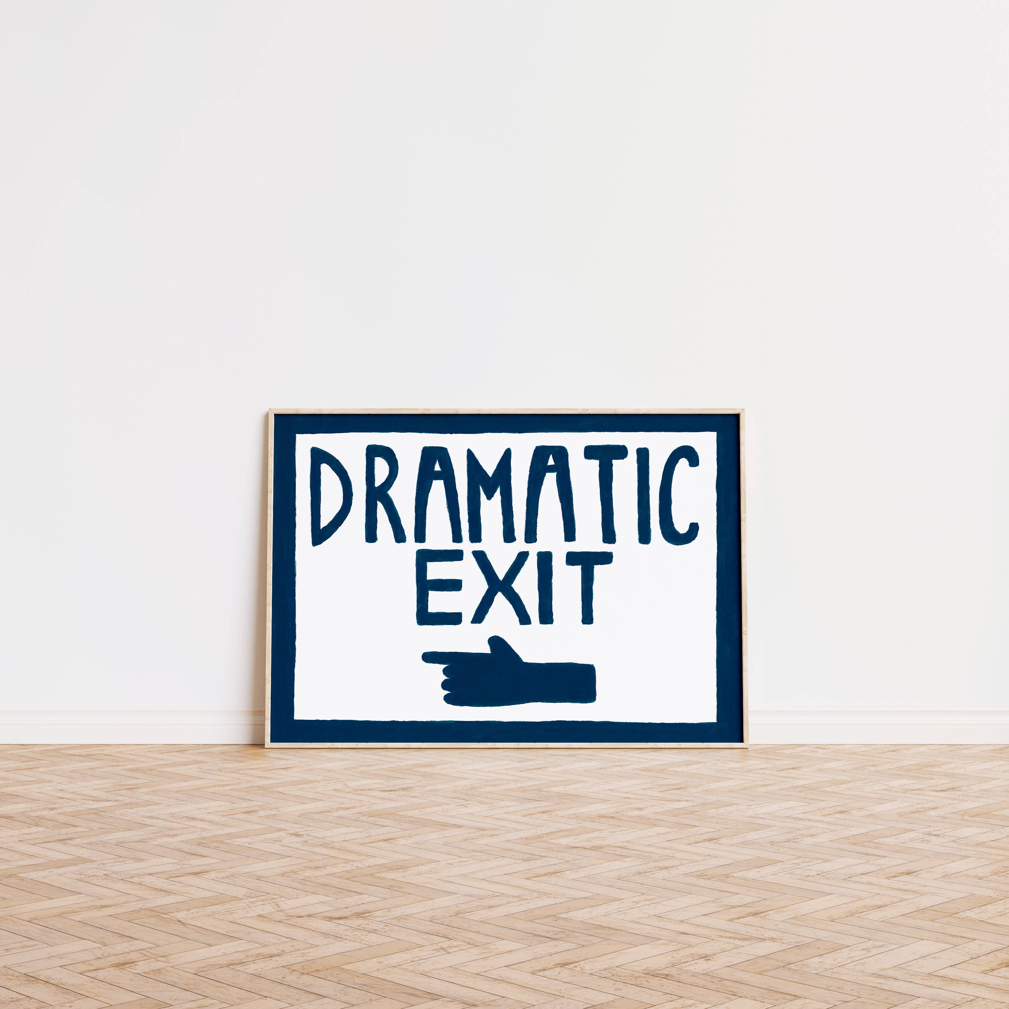 Lune Club – wholesale Art print – Dramatic Exit Pointing LEFT Print1