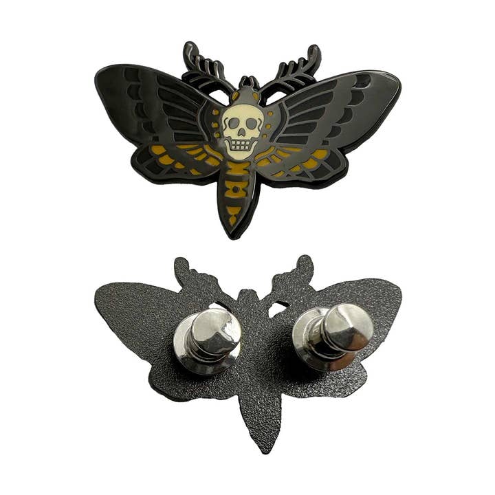 FootClothes LLC - Wholesale Lapel Pin/Button - LIMITED Death Moth Hard Enamel Pin2