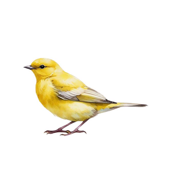 Somone Studios - Wholesale Magnet - Magnets-Bird Print Magnet-Yellow1