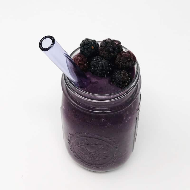 Strawesome - Wholesale Drinking Straw - 8" Amethyst Barely Bent Smoothie Glass Straw1