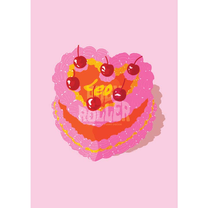 Ruby Roller Art - Wholesale Kunstprint - Esthetische harttaart met kersen sterrenbeeld kunstprint9