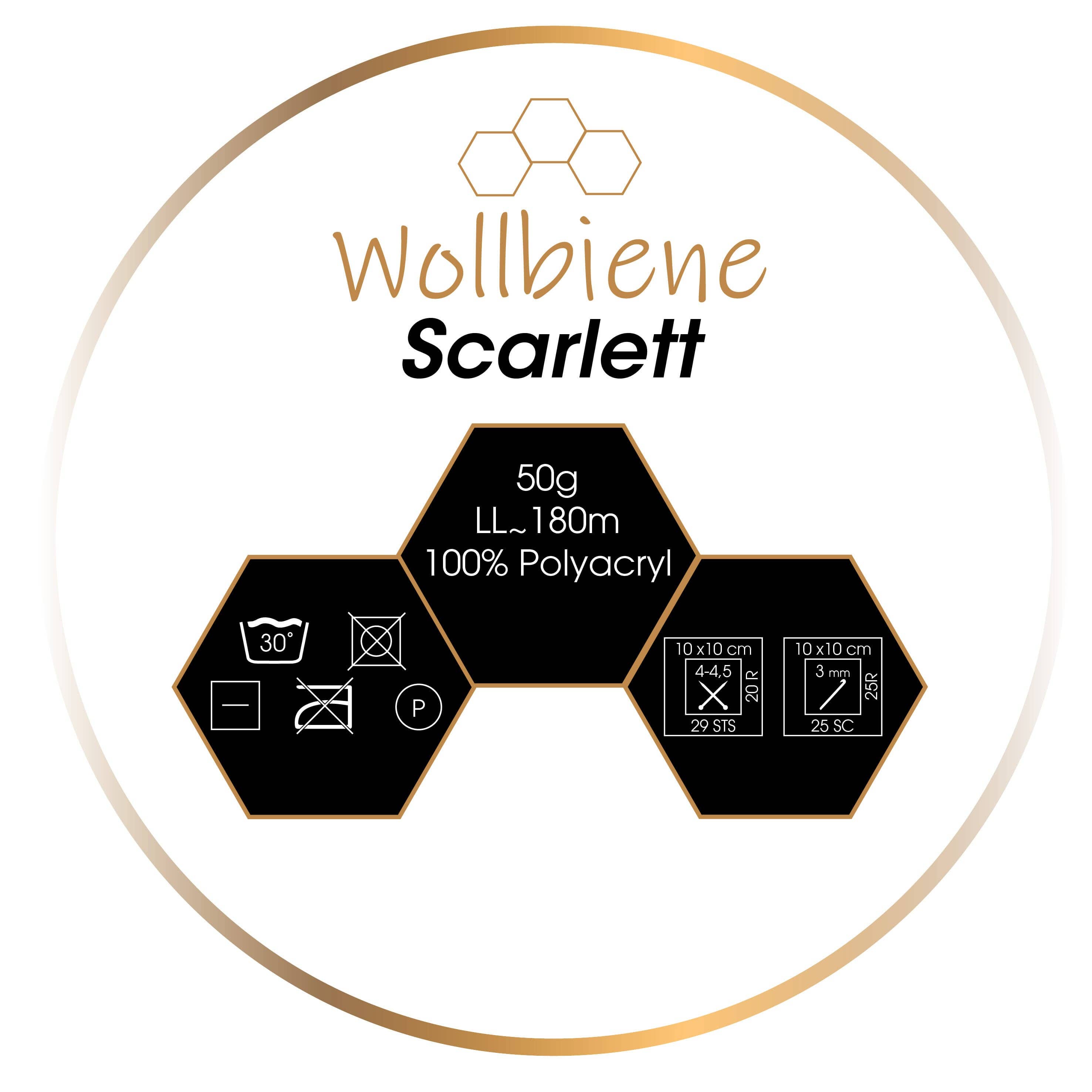 Wollbiene - Wholesale Garen - Wolbij Scarlett 50gr Polyacryl veel kleuren12
